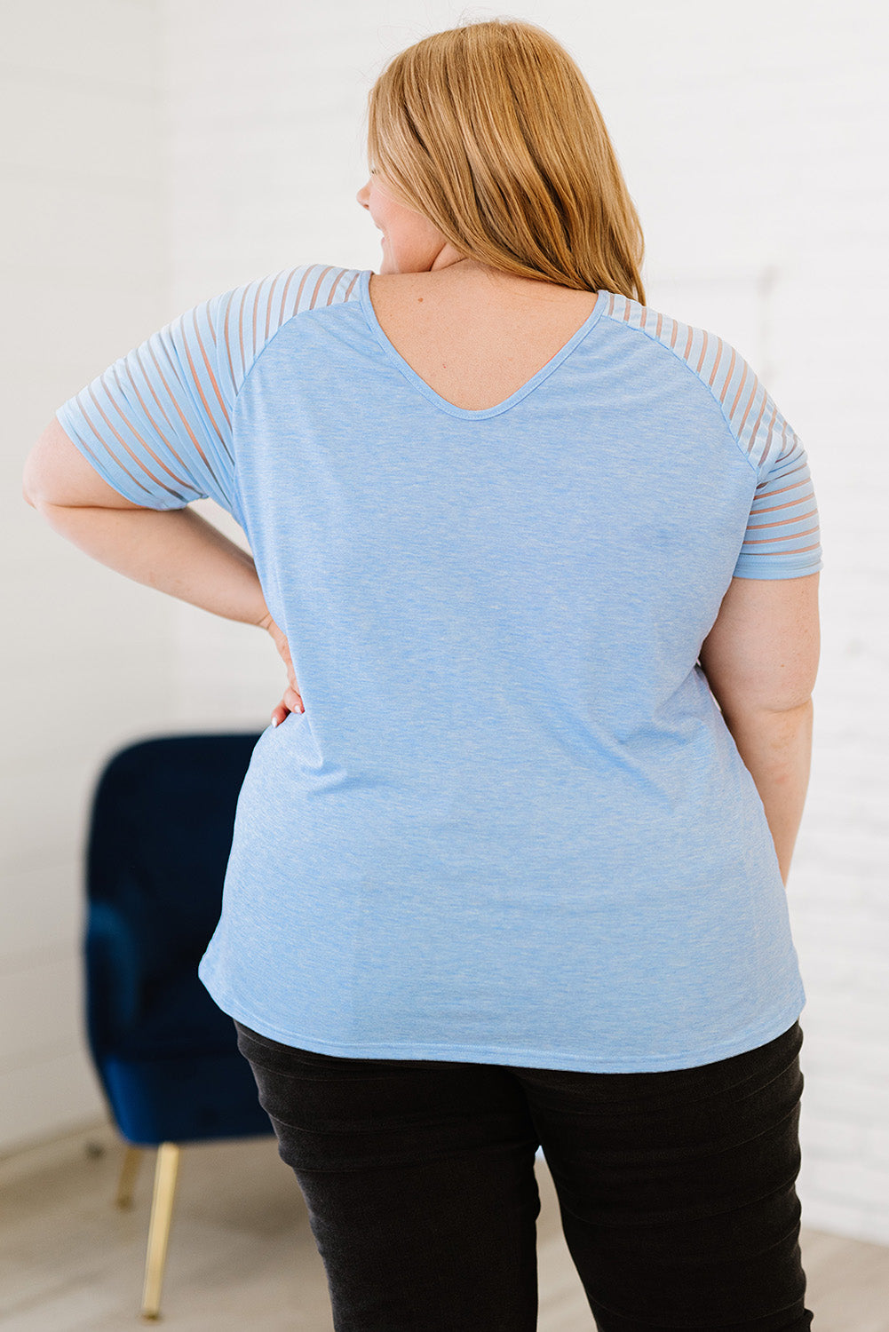 V-Neck Raglan Sleeve Tee