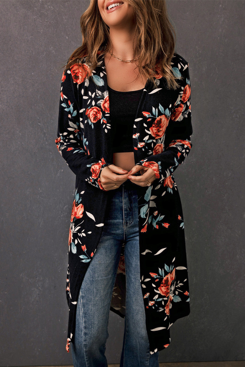 Open Front Cardigan